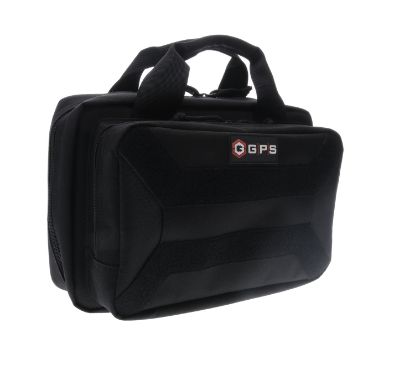 Picture of Gps Bags Pc15 Pistol Case Black 600D Polyester With Mag Storage, Lockable Zippers & Cushioned Compartment Holds 1 Handgun 