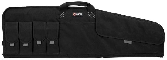 Picture of Gps Bags Src42 Single Rifle Case Black 600D Polyester W/ Mag Pouch Lockable Zippers & Fleece-Lining 