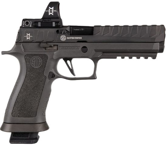 Picture of Sig Sauer 320X59maxm P320 Max 9Mm Luger 5" 21+1 (4) Gray Black Nitron Stainless Steel Slide Gray Txg Polymer Grip Includes Romeo03 Max 