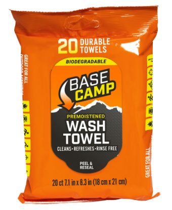 Picture of Dead Down Wind 1356 Base Camp Wash Towel Odorless 20 Per Pkg 