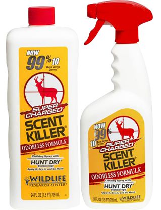 Picture of Wildlife Research 559 Super Charged Scent Killer Combo Odor Eliminator, Odorless Scent 24 Oz Trigger Spray 