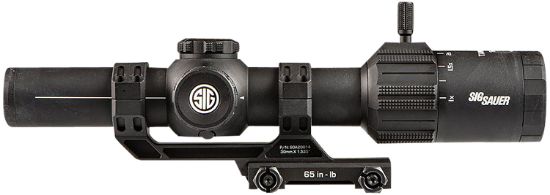 Picture of Sig Sauer Electro-Optics Sot61000 Tango-Msr Lpvo Black 1-6X24mm, 30Mm Tube Illuminated Bdc6 Reticle Features Throw Lever & Alpha-Msr Mount 