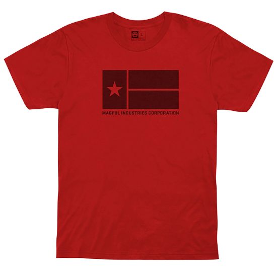 Picture of Magpul Mag1201-610-S Lone Star Red Cotton/Polyester Short Sleeve Small 