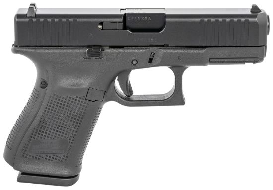 Picture of Glock Ua195s203 G19 Gen5 Compact 9Mm Luger 4.02" Glock Marksman Barrel 15+1, Black Frame & Ndlc Slide, Modular Backstrap, Ambidextrous Mag. Catch & Slide Stop, Safe Action Trigger (Us Made) 