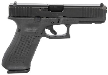 Picture of Glock Ua175s203 G17 Gen5 9Mm Luger 4.49" Glock Marksman Barrel 17+1,Black Frame& Ndlc Slide, Rough Texture Modular Backstrap, Safe Action Trigger (Us Made) 