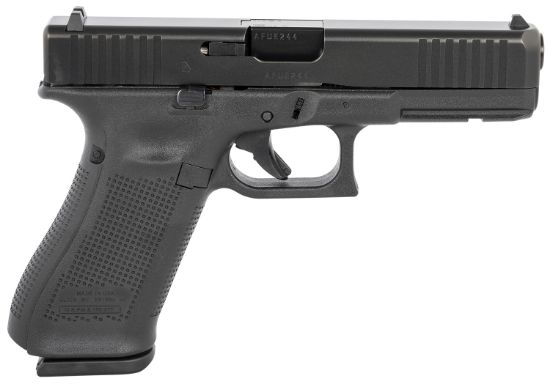 Picture of Glock Ua175s203 G17 Gen5 9Mm Luger 4.49" Glock Marksman Barrel 17+1,Black Frame& Ndlc Slide, Rough Texture Modular Backstrap, Safe Action Trigger (Us Made) 