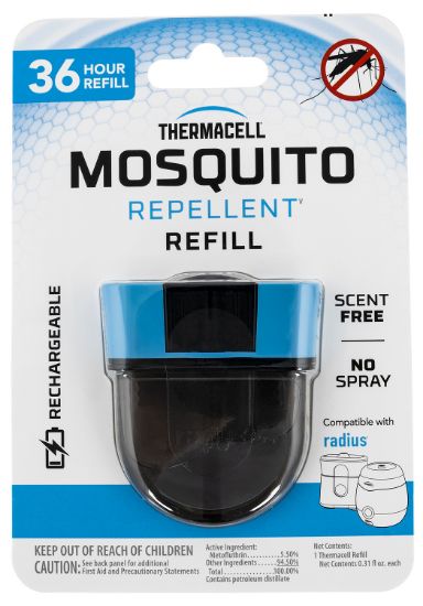 Picture of Thermacell Er136 Repellent Refill Black Effective 20 Ft Fits Rechargeable E-Series & Radius Zone Odorless Scent Repels Mosquito Effective Up To 36 Hrs 