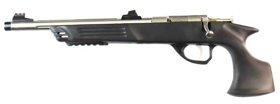 Picture of Crickett Ksa696 Adult Pistol 22 Lr 1Rd 10.50" Stainless Steel Threaded Barrel W/Cap, Williams Fire Sights, Integrated Picatinny Accessory Rail, Synthetic Grip, Rebounding Firing Pin Safety 