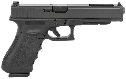 Picture of Glock Ui3430103 G34 Gen3 Competition 9Mm Luger 5.31" Barrel 17+1, Black Frame & Slide, Finger Grooved Rough Texture Grip, Adjustable Sights, Safe Action Trigger (Us Made) 