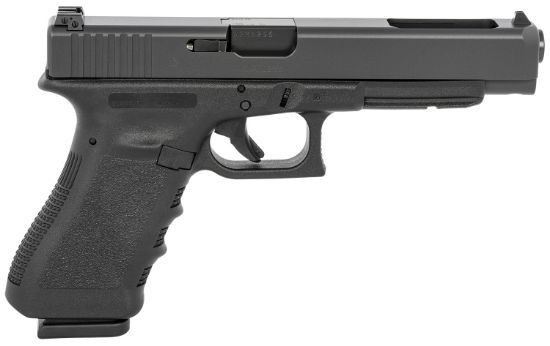 Picture of Glock Ui3430103 G34 Gen3 Competition 9Mm Luger 5.31" Barrel 17+1, Black Frame & Slide, Finger Grooved Rough Texture Grip, Adjustable Sights, Safe Action Trigger (Us Made) 