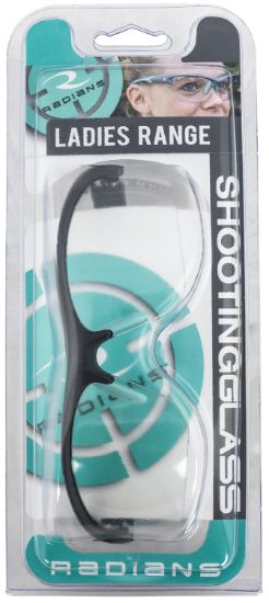 Picture of Radians Ws2310cs Ladies Range Eyewear Women Clear Lens Gray With Aqua Accents Frame 