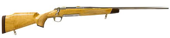 Picture of Browning 035332299 X-Bolt White Gold Medallion 6.8 Western 3+1 24" Satin Stainless/ 24" Octagon Barrel, Satin Stainless Steel Receiver, Maple Stock, Right Hand 