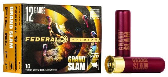 Picture of Federal Pfcx139f4 Premium Grand Slam 12 Gauge 3.50" 2 Oz 4 Shot 10 Per Box/ 25 Case 