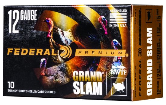 Picture of Federal Pfcx156f5 Premium Grand Slam 12 Gauge 2.75" 1 1/2 Oz 5 Shot 10 Per Box/ 25 Case 