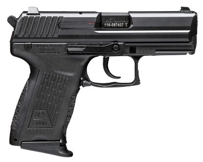 Picture of Hk 81000040 P2000 V2 Lem Full Size Frame 9Mm Luger 10+1, 3.66" Black Steel Barrel, Serrated Steel Slide, Polymer Frame W/Picatinny Rail, Black Interchangeable Backstrap Grip, Ambidextrous 