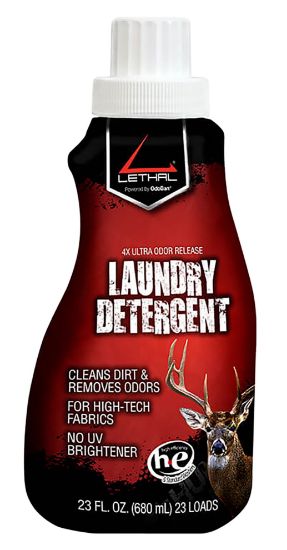 Picture of Lethal 9686D6723z 4X Ultra Laundry Detergent Odor Eliminator Odorless Scent 23 Oz Bottle 