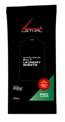 Picture of Lethal 9685D6720w 2-N-1 Laundry Sheets Odor Eliminator Odorless Scent Dryer Sheet 20 Per Pkg 