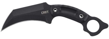 Picture of Crkt 2630 Du Hoc 5.10" Fixed Recurve Plain Black Powder Coated Sk-5 Steel Blade, Black Textured G10 Handle, Includes Sheath 