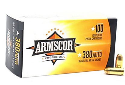 Picture of Armscor 50315 Precision Value Pack 380 Acp 95 Gr Full Metal Jacket 100 Per Box/ 12 Case 