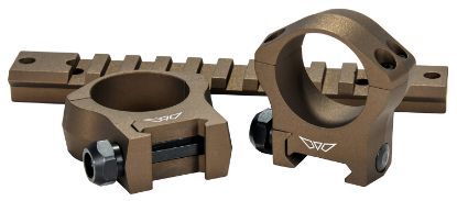 Picture of Warne 7201Bb Scope Rings Mountain Tech Burnt Bronze 1" Medium 0 Moa 