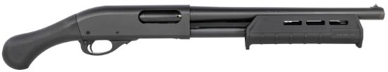 Picture of Rem Arms Firearms R81230 870 Tac-14 12 Gauge 14" 4+1 3" Black Oxide Rec/Barrel Black Synthetic Fixed Raptor Grip Stock Right Hand (Full Size) Includes Cylinder Choke 