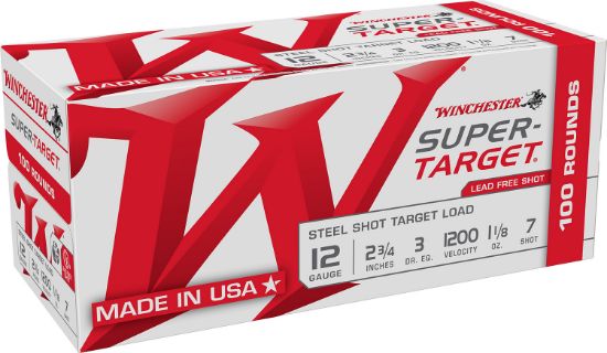 Picture of Winchester Ammo Trgt12s7vp Super-Target 12 Gauge 2.75" 1 1/8 Oz 7 Shot 200 Per Box/ 2 Case 