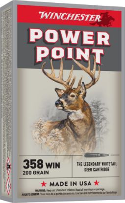 Picture of Winchester Ammo X3582 Power-Point 358 Win 200 Gr Power Point 20 Per Box/ 10 Case 