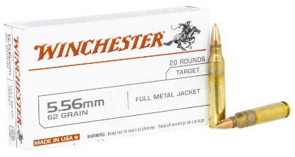 Picture of Winchester Ammo Usa5562 Usa 5.56X45mm Nato 62 Gr Full Metal Jacket 20 Per Box/ 50 Case 