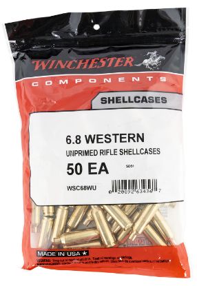 Picture of Winchester Ammo Wsc68wu Unprimed Cases 6.8 Western Rifle Brass/ 50 Per Bag 
