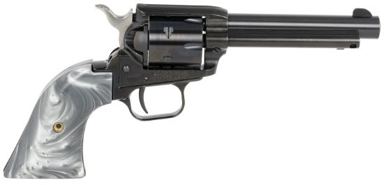 Picture of Heritage Mfg Rr22b4gprl Rough Rider 22 Lr 6 Shot 4.75" Black Barrel & Cylinder Black Frame, Altamont Gray Pearl Grips 