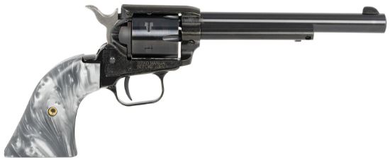 Picture of Heritage Mfg Rr22b6gprl Rough Rider 22 Lr 6 Shot 6.50" Black Barrel & Cylinder Black Frame, Altamont Gray Pearl Grips 