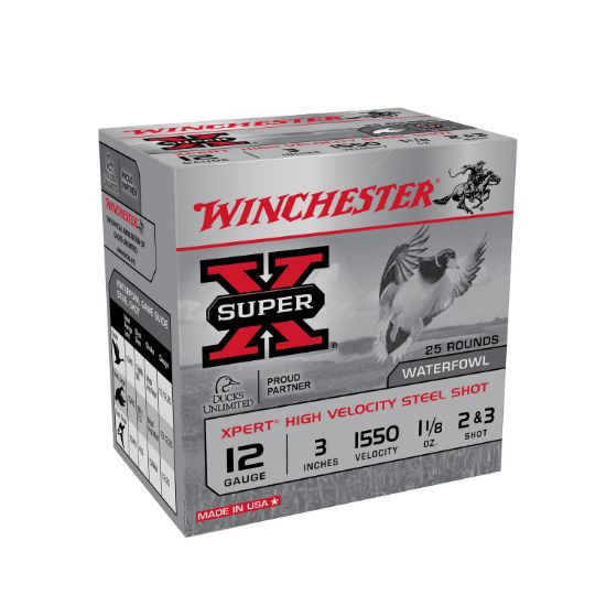 Picture of Winchester Ammo Wex12323 Super X Xpert 12 Gauge 3" 1 1/8 Oz 2/3 Shot 25 Per Box/ 10 Case 