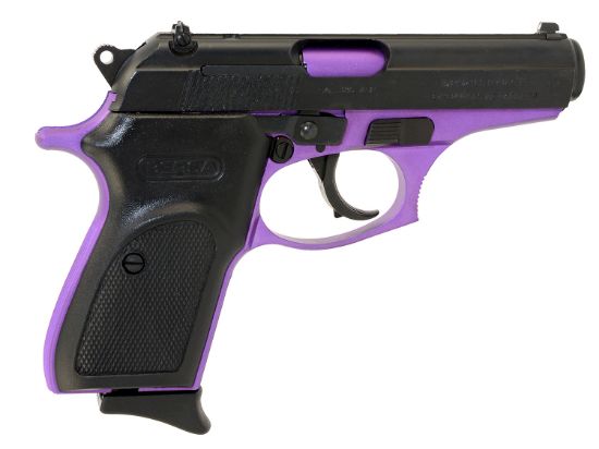 Picture of Bersa T380prp8 Thunder Micro-Compact Frame 380 Acp 8+1, 3.50" Purple Cerakote Steel Barrel, Matte Black Serrated Steel Slide, Purple Cerakote Aluminum Frame 