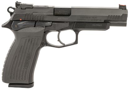 Picture of Bersa Tpr9xt Tpr Xt Full Size Frame 9Mm Luger 17+1, 4.96" Black Steel Barrel, Matte Black Serrated Steel Slide & Aluminum Frame, Ambidextrous 