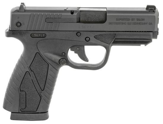 Picture of Bersa Bp9mcc Bpcc Sub-Compact Frame 9Mm Luger 8+1, 3.30" Black Steel Barrel, Matte Black Serrated Steel Slide & Polymer Frame W/Picatinny Rail 