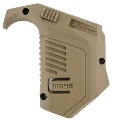 Picture of Recover Tactical Mg4502 Angled Mag Pouch Double Stack, Tan Polymer, 45 Acp/10Mm Auto, Compatible W/ Glock 