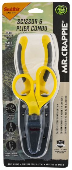 Picture of Smiths Products 51297 Mr. Crappie Pliers & Scissor Combo Gray/Yellow Handle 