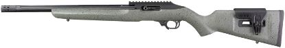 Picture of Ruger 31110 10/22 Competition 22 Lr 10+1 16.12" Black Anodized Barrel, Black Hard Coat Anodized Aluminum Receiver, Black/Gray Speckled Laminate Stock, Left Hand, Optics Ready 