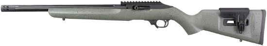 Picture of Ruger 31110 10/22 Competition 22 Lr 10+1 16.12" Black Anodized Barrel, Black Hard Coat Anodized Aluminum Receiver, Black/Gray Speckled Laminate Stock, Left Hand, Optics Ready 