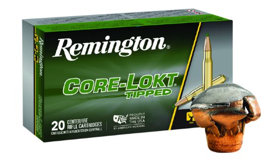 Picture of Remington Ammunition 29015 Core-Lokt Tipped 243 Win 95 Gr Core Lokt Tipped 20 Per Box/ 10 Case 