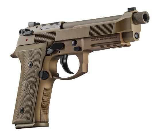 Picture of Beretta Usa Js92m9a4m15 M9a4 9Mm Luger 5.10" Barrel 15+1, Flat Dark Earth Cerakote Polymer Frame, Serrated Steel Optic Cut Slide, Polymer Grip & Decocker Safety 