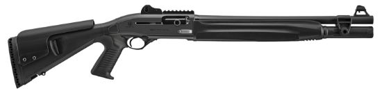 Picture of Beretta Usa J131tp18c 1301 Tactical 12 Gauge Semi-Auto 3" 6+1, 2.75" 7+1, 18.50" Back-Bored Barrel, Black Anodized Aluminum W/Picatinny Rail Receiver Black Adj Comb W/Pistol Grip Stock 