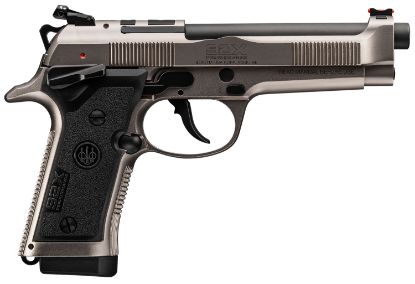 Picture of Beretta Usa J92xrd21 92X Performance Defensive Full Size Frame 9Mm Luger 15+1, 4.90" Black Barrel, Gray Nistan Optic Ready/Serrated Steel Slide & Frame W/Beavertail 