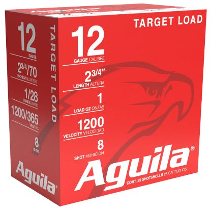 Picture of Aguila 1Chb1305 Target Load Competition 12Gauge 2.75" 1Oz 8Shot 25 Per Box/10 Case 