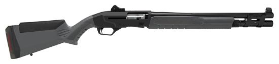 Picture of Savage Arms 57787 Renegauge Security 12 Gauge 3" 6+1 18.50" Black Barrel/Receiver, Gray Synthetic Furniture, Monte Carlo Stock, Ghost Ring Sight, 3 Ext. Chokes 