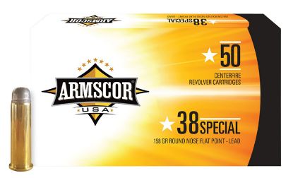 Picture of Armscor Fac385n Usa 38 Special 158 Gr Lead Round Nose Flat Point 50 Per Box/ 20 Case 