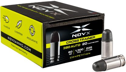 Picture of Novx 380Ctcss20 Black 380 Acp 60 Gr Copper Polymer Frangible 20 Per Box/ 10 Case 