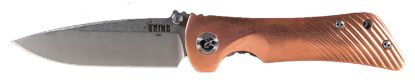 Picture of Southern Grind Sg06030014 Spider Monkey 3.25" Folding Drop Point Plain Satin S35vn Ss Blade, Titanium/Copper Handle, Includes Pocket Clip 