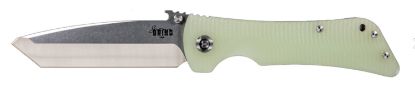 Picture of Southern Grind Sg02050009 Bad Monkey 4" Folding Tanto Plain Satin 14C28n Steel Blade, 5.25" Jade Ghost Green G10 Handle, Includes Pocket Clip 