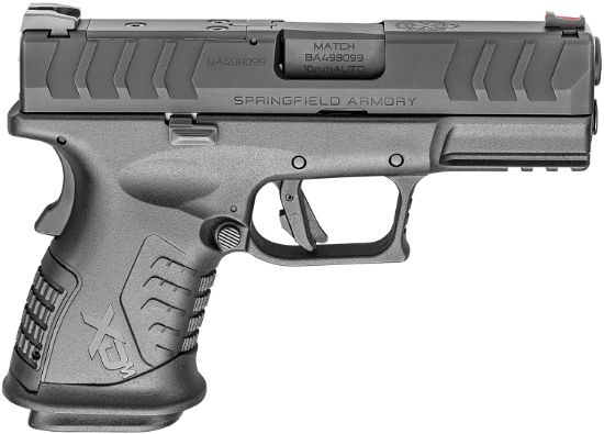 Picture of Springfield Armory Xdme93810cbhcosp Xd-M Elite Compact Osp 10Mm Auto 3.80" 11+1 Black Melonite Steel Slide/Barrel With Optic Cut Black Interchangeable Backstrap Grip Includes 2 Mags 